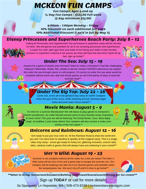 Summer Theme Week Camps | McKeon Dance and Gymnastics | Tap, Jazz, Ballet, Gymnastics, Tumbling ...