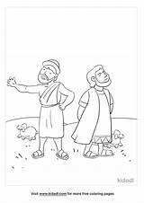 Free Abraham And Lot Coloring Page  Printables Kidadl sketch template