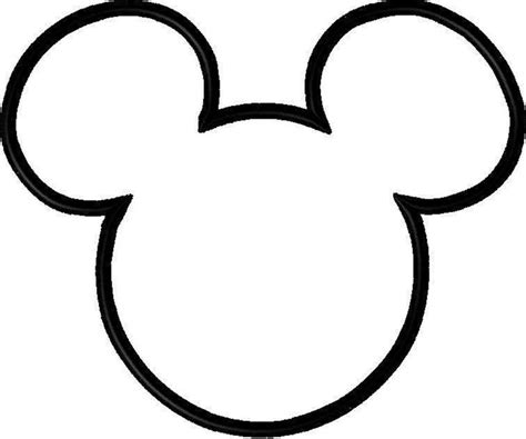 Mouse Head Applique - Etsy | Mickey mouse template, Diy disney shirts, Mickey mouse art