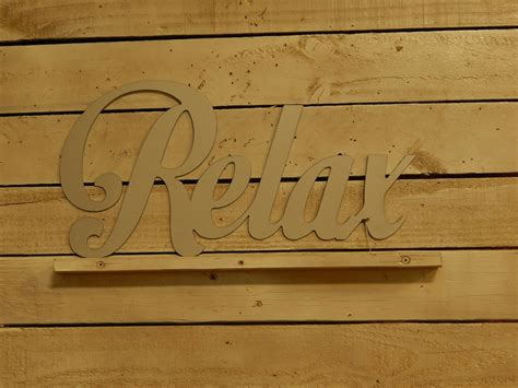 Larger Relax Metal Sign Spa Decor Metal Art Bathroom Decor - Etsy