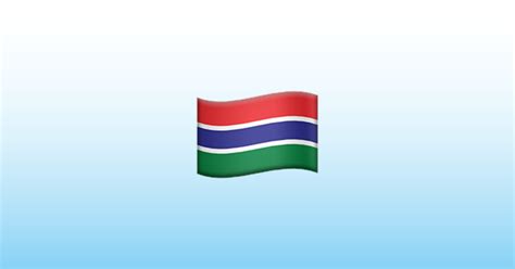 Bendera: Gambia Emoji 🇬🇲