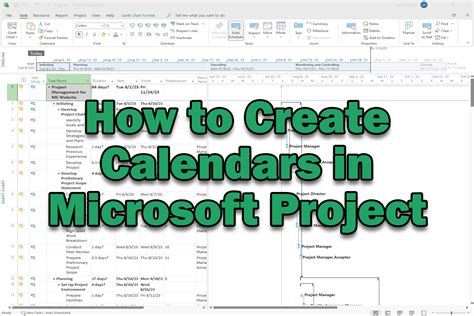 How to Create Calendars in Microsoft Project | Taradigm