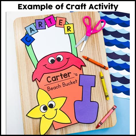 Beach Bucket Craft Activity - Crafty Bee Creations