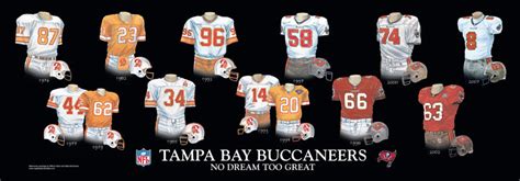 NFL Tampa Bay Buccaneers 1976 uniform original art – Heritage Sports Art