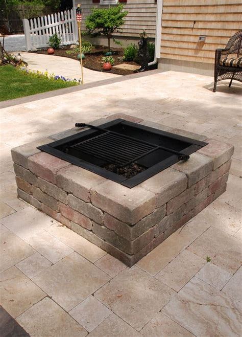 Square Fire Pit Kit - Modular Stone Fire Pits | Cape Cod, Islands