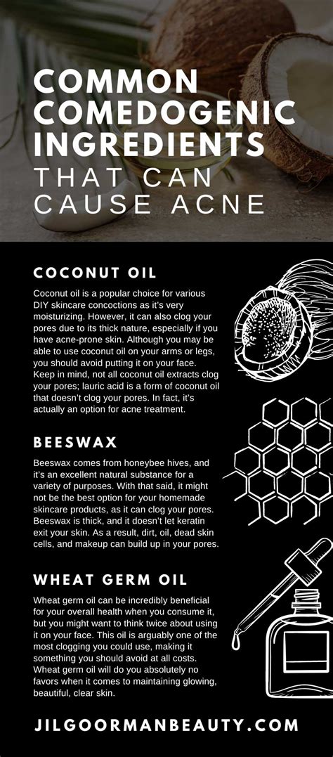 10 Common Comedogenic Ingredients That Can Cause Acne - Jil Goorman Beauty