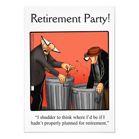 Funny Retirement Humor Party Invitations | Zazzle.com