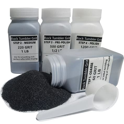 Buy Tonmp 3 LBS Rock Tumbler Grit Set, Rock Tumbler Grit Polish Refill ...