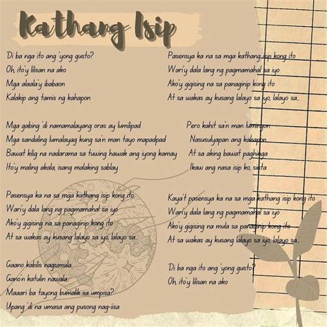 Kathang Isip by Ben and Ben | Songs, Lyrics art, Lyrics