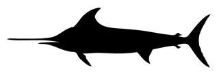 Swordfish Silhouette Decal Sticker