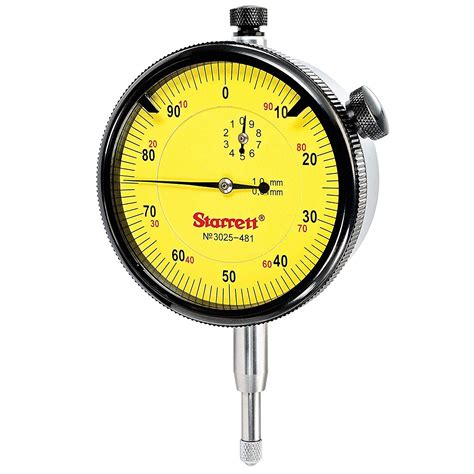 Starrett 3025-481 Dial Indicator Range 10mm, Dial Reading 0-100 - Dial Indicators, Dial ...