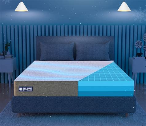 Buy The Sleep Company SmartGRID Luxe Mattress with SnowTec Cooling Technology (10 Inch, Single ...