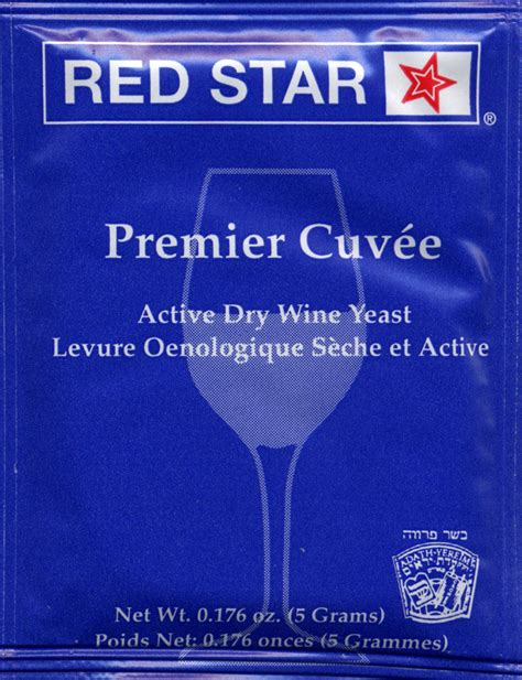 Buy Red Star Premier Cuvee Wine Yeast, 5g - 5-Pack Online at ...