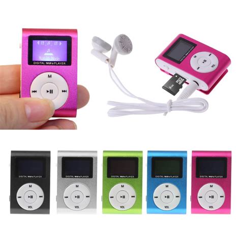 Mini Clip MP3 Player USB Cable Micro SD TF Card LCD Screen Digital ...