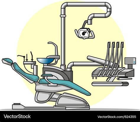 Cartoon dentist chair Royalty Free Vector Image