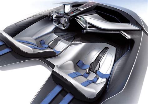 Automobili Pininfarina Battista Interior Design Sketch