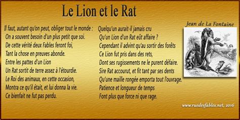 Fable: Le Lion et le Rat analysée - Rue Des Fables