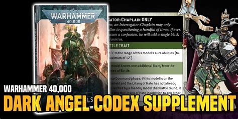 Warhammer 40K: Dark Angels Codex Supplement Spotted - Bell of Lost Souls