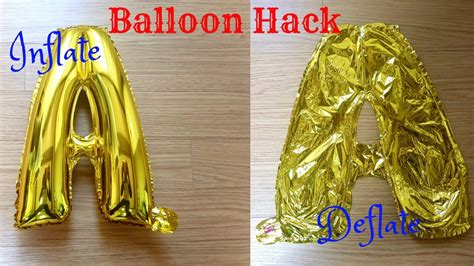 How To Deflate a Foil Balloon | How To Release Air From a Foil Balloon ...