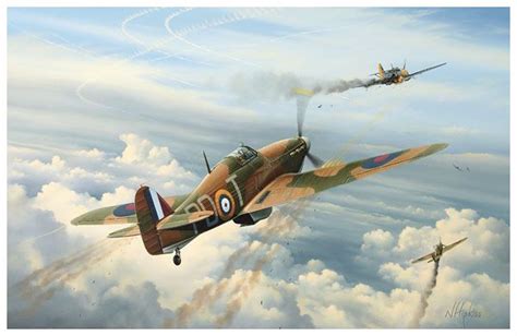 Reid's War by Neil Hipkiss, Aviation Artist - Date: 15.10.40 "I swung round, pulled my nose up ...