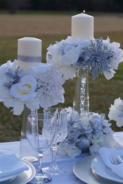 Classy reached inexpensive wedding centerpieces Add to favo… | Winter wonderland wedding ...