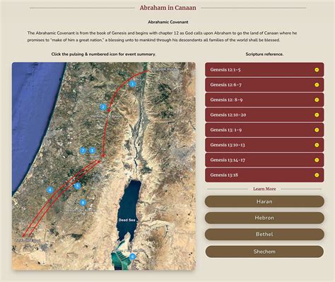 Canaan Map Abraham