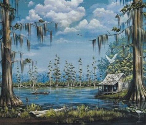 Tree Painting, Canvas Painting, Acrylic Painting, Louisiana Swamp, Lafayette Louisiana ...