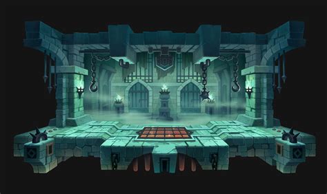 ArtStation - Dungeon, del goni | Game concept art, Dungeon background, Environment concept art