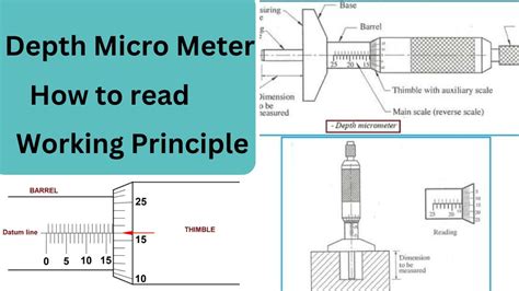 depth micrometer || Depth gauge || How to read Micrometer || working principle - YouTube