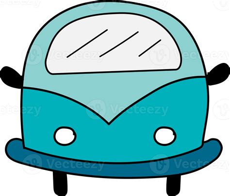 Cute car cartoon illustration on transparent background. 35865193 PNG