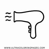Hairdryer Coloring Pages For Kids  Free To sketch template