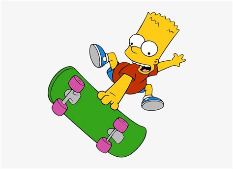 Maggie Bart, - Bart Simpson Skate Png - 493x529 PNG Download - PNGkit