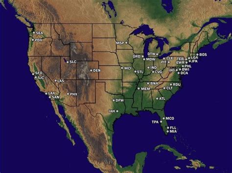 US FAA Airport Delay Status Map - foXnoMad