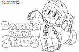 Bonnie Brawl Stars Coloring Pages sketch template