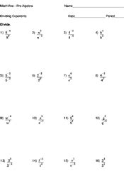 Dividing Exponents - MathVine.com