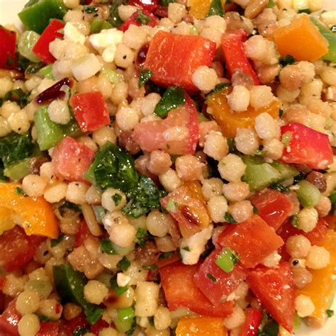 Israeli Couscous Salad - Kevin Is Cooking