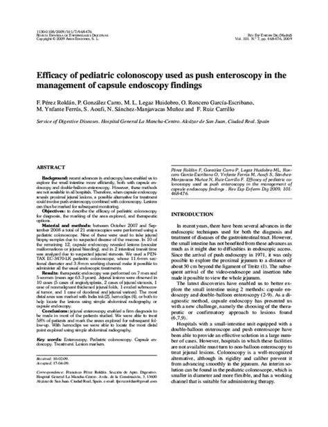 (PDF) Efficacy of pediatric colonoscopy used as push enteroscopy in the management of capsule ...