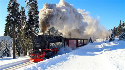 Fond d'écran : neige, hiver, véhicule, train, locomotive à vapeur, transport, Météo, saison ...