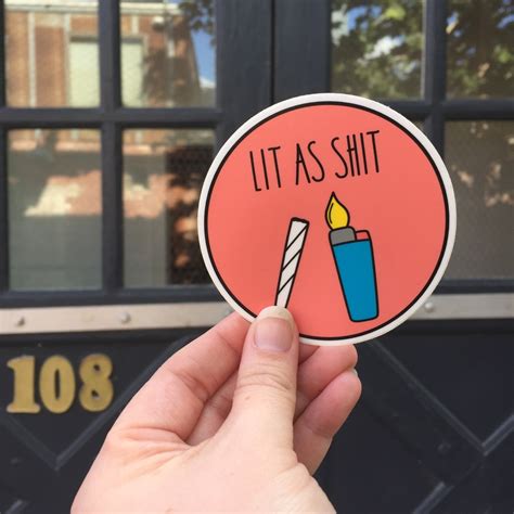 Funny Vinyl Sticker. Laptop Sticker. Trendy Sticker. Lit. - Etsy