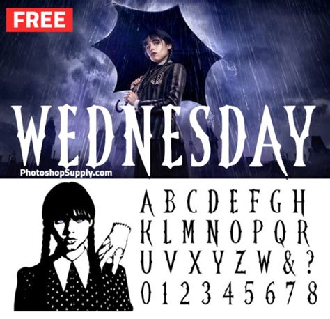 Wednesday NETFLIX Font - Photoshop Supply