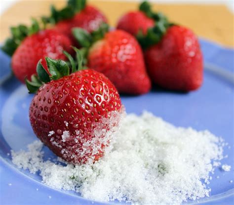 Strawberries with Basil Sugar - Rachel Cooks®