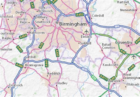 MICHELIN Solihull map - ViaMichelin