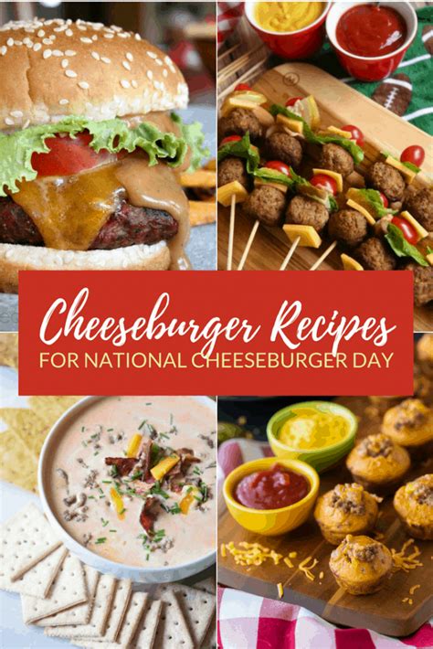 Cheeseburger Recipes to try on National Cheeseburger Day - 9/18/17