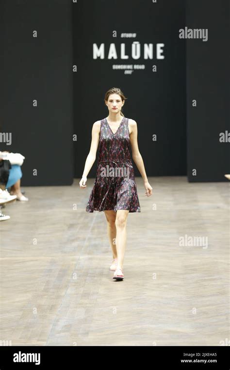 09/07/2022, Berlin, Germany, Models walk the runway at the Malūne by ...