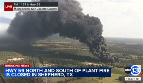 Chemical Plant Explosion in Shepherd, Texas, Prompts Shelter in Place ...