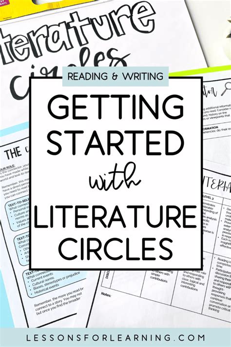 Literature Circle Roles: Quick Guide to Getting Started! - Lessons for ...