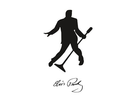 Elvis Presley Silhouette Logo PNG vector in SVG, PDF, AI, CDR format