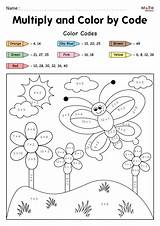 Multiplication Coloring Worksheets  Math Monks sketch template