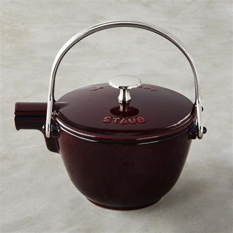 Staub Enameled Cast Iron Round Tea Kettle