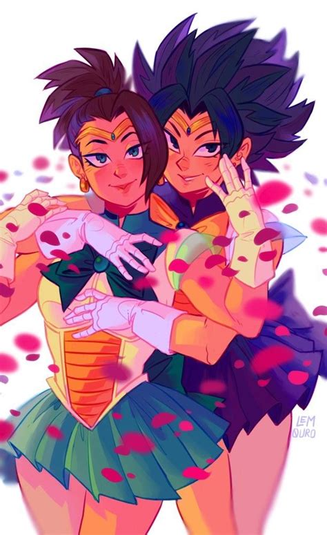 Kale y Caulifla | Dragon ball, Anime dragon ball, Anime dragon ball super